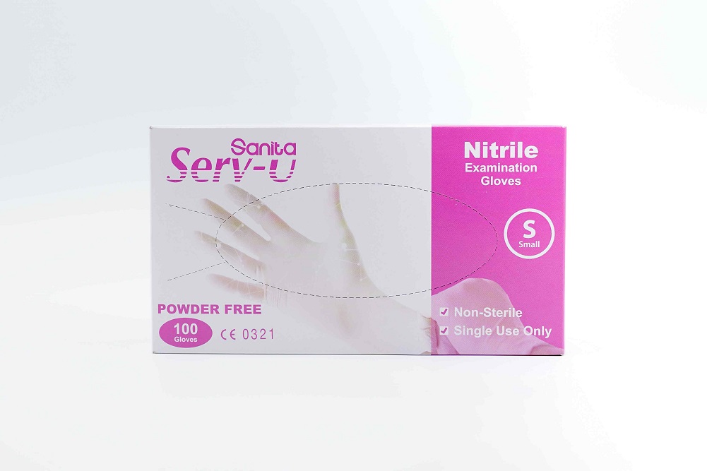 Nitrile PF Gloves Small