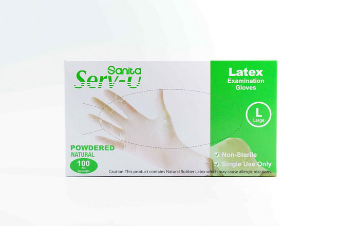 Latex LP Gloves Large