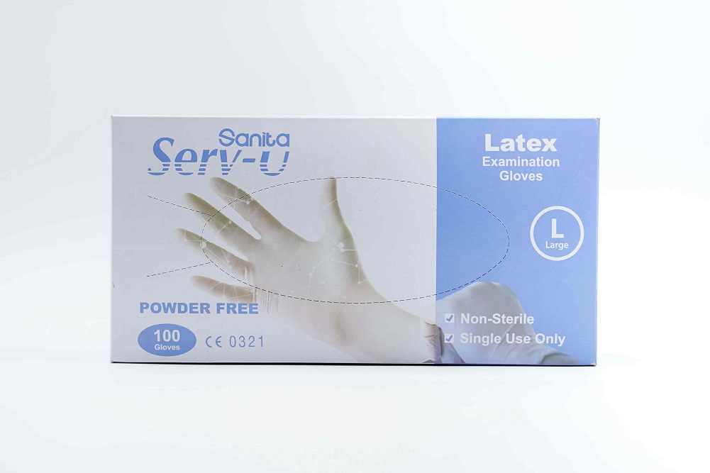 Latex PF Gloves Large