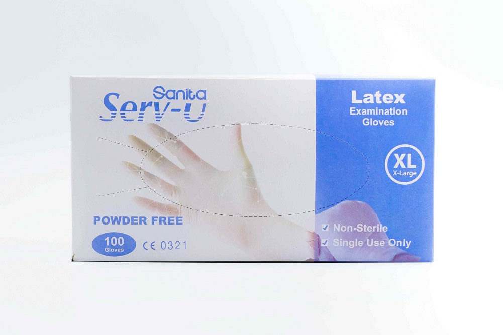 Latex PF Gloves X Large